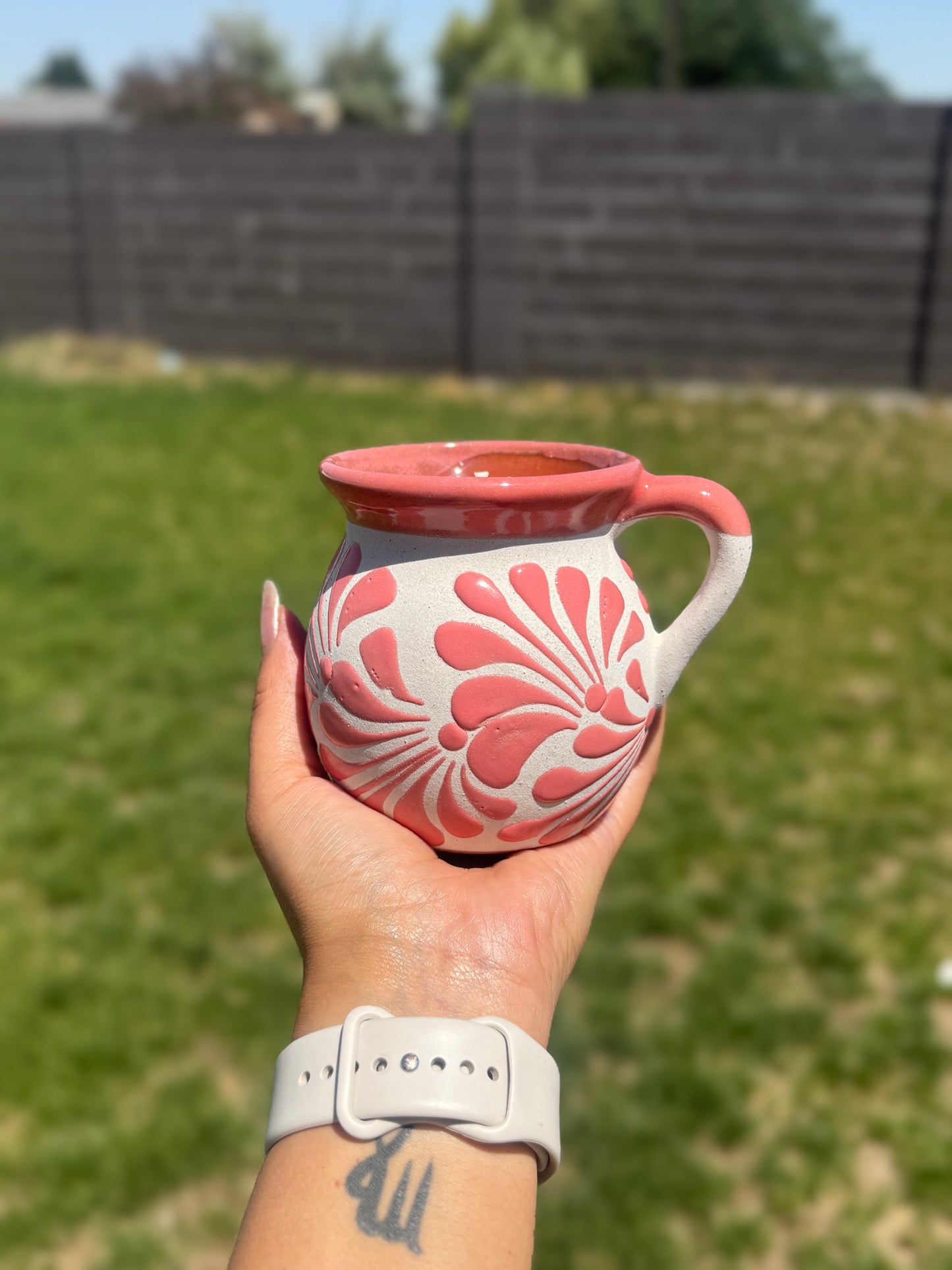Pink engove mug 14oz candle