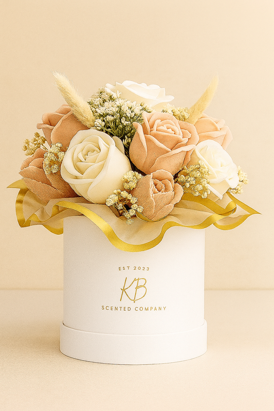 Wax flower arrangement